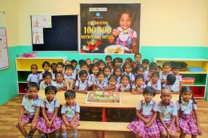 100,000th Nutritious Meal Celebration at ABC Schools in India