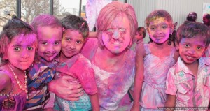 Holi – The festival of colors at Edelweiss School, Bangalore